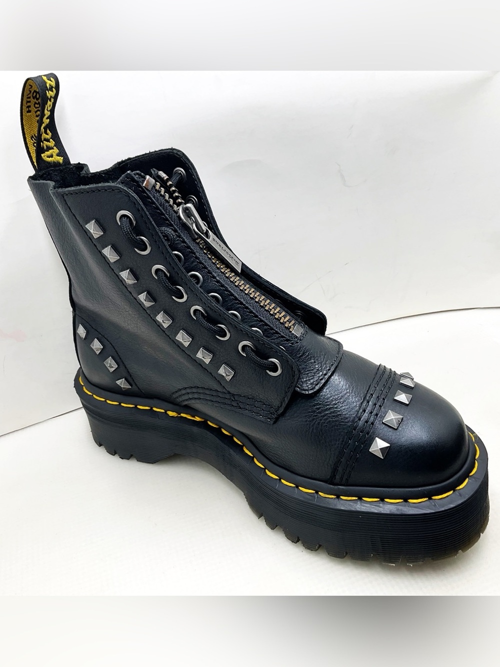 {Dr. Martens} Sinclair Studded Zip Combat Boots - Picture 5 of 16